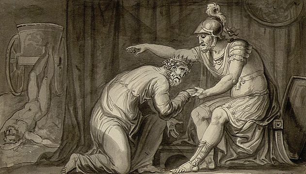 Illustration depicting Achillus and his cousin Patroclus | Commons