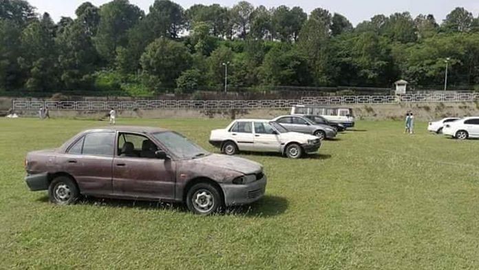 Vehicles on sale at PM House in Islamabad