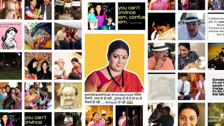 Smriti Irani may rage on Twitter, but she’s always relaxed on Instagram