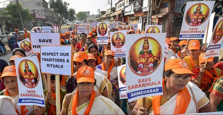 As women block women, there’s no #MeToo solidarity on the way to Sabarimala