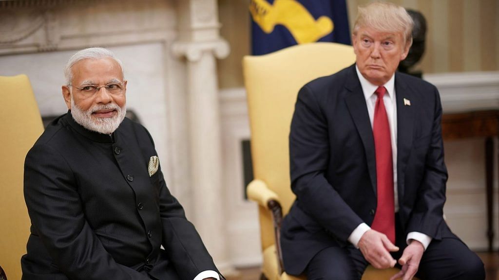 Narendra Modi and Donald Trump in Washington | Win McNamee/Pool via Bloomberg