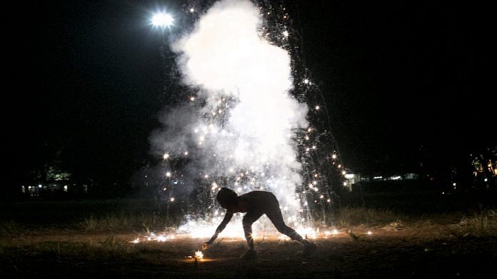 Fireworks during Diwali celebrations (representational image) | Allison Joyce/Getty Images