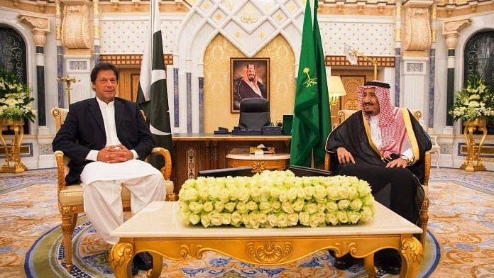 Imran Khan with Saudi king Salman