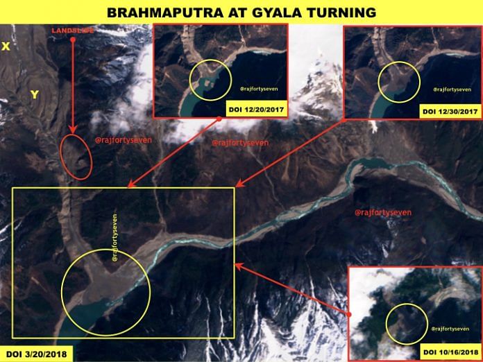 Brahmaputra at Gyala turning