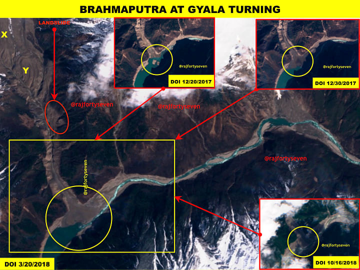 Brahmaputra at Gyala turning