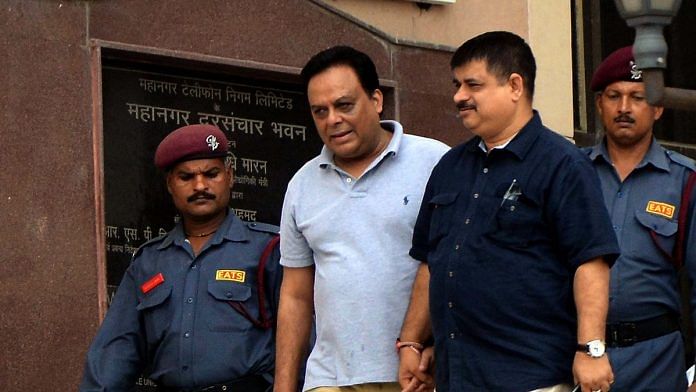 Moin Qureshi (middle) was arrested by the ED in 2016