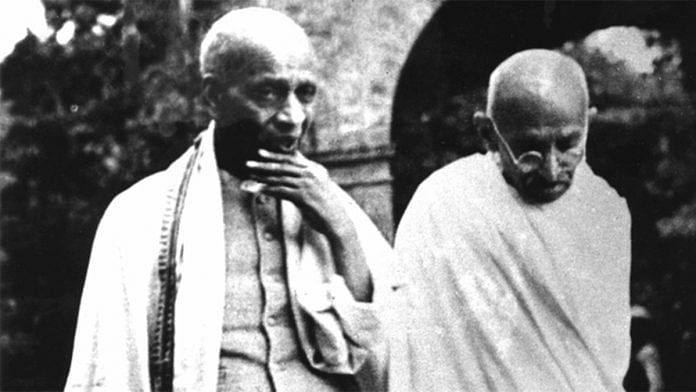 Sardar Patel with Mahatma Gandhi