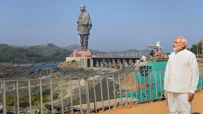 Prime Minister Narendra Modi during the inauguration of a 182-meters high statue of Sardar Vallabhbhai Patel | PTI