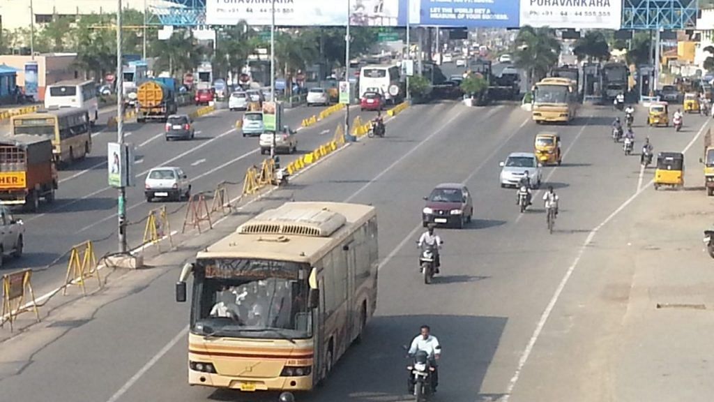 A highway in Tamil Nadu