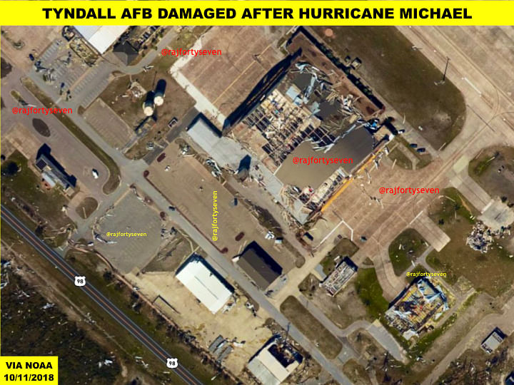 Hurricane Michael hit the base at a speed of approximately 250 km/h | Col. Vinayak Bhat (retd) /ThePrint.in