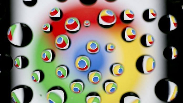 The Google Inc. Chrome icon is reflected in water droplets | Andrew Harrer/BloombergThe Google Inc. Chrome icon is reflected in water droplets | Andrew Harrer/Bloomberg