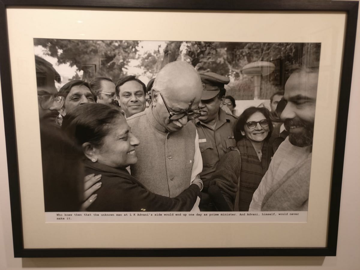 L K Advani (C) and Narendra Modi (R) | Manisha Mondal/ThePrint