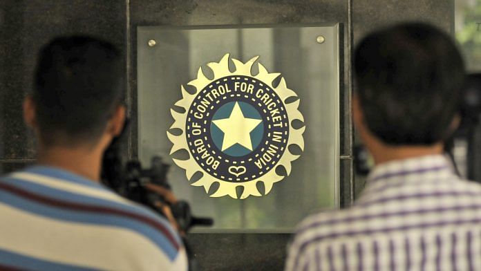 A view of logo of the Board of Control for Cricket in India (BCCI) | Aniruddha Chowhdury/Mint via Getty Images