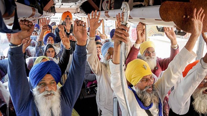 Sikh devotees leave for Pakistan to celebrate the 550th birth anniversary of Guru Nanak Dev Ji | PTI
