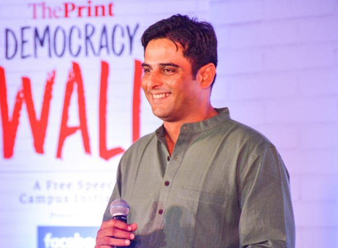 Kalikesh Narayan Singh Deo at Democracy Wall | ThePrint.in