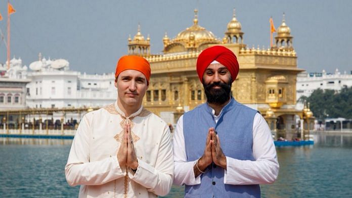 Raj Grewal with Canadian Prime Minister Justin Trudeau