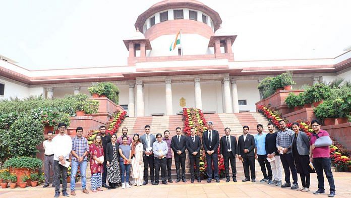 Around 14 people were given a guided tour of the Supreme Court | ThePrint.in