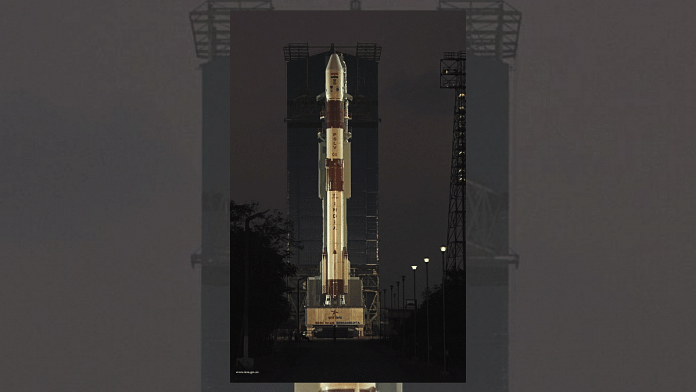 The PSLV C43 before its launch | @isro/Twitter