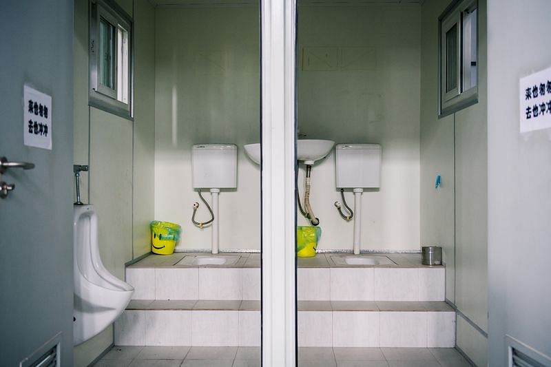 An Eco-San toilet at the Yixing Industrial Park in Yixing city | Source: Gates Archive