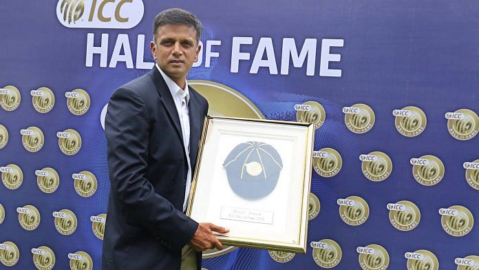 Rahul Dravid after being inducted in the ICC Hall of Fame | Credit: ICC