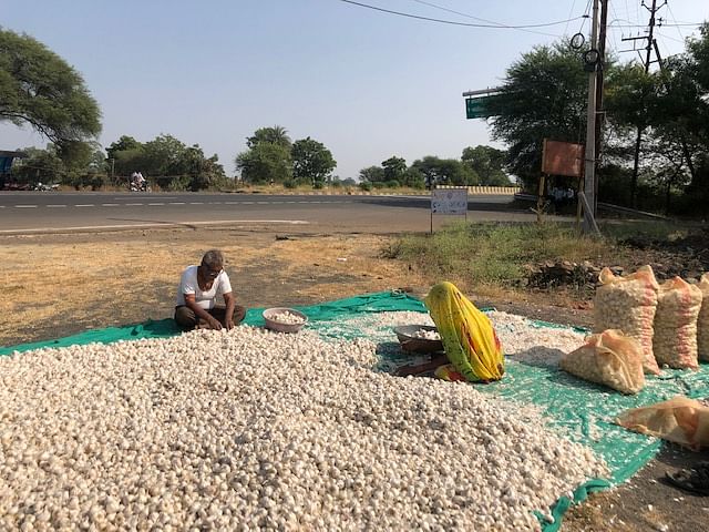 Farmers in Bahi Parshwanath village, the focal point of the 2017 farmer agitation that took a violent turn | Ruhi Tewari/ThePrint