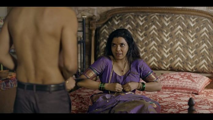 Rajshri Deshpande in a still from Netflix's first Indian web series, Sacred Games | YouTube