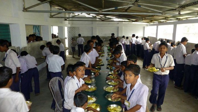 Representational image for the mid-day meal scheme | Photo: HRD ministry | Facebook