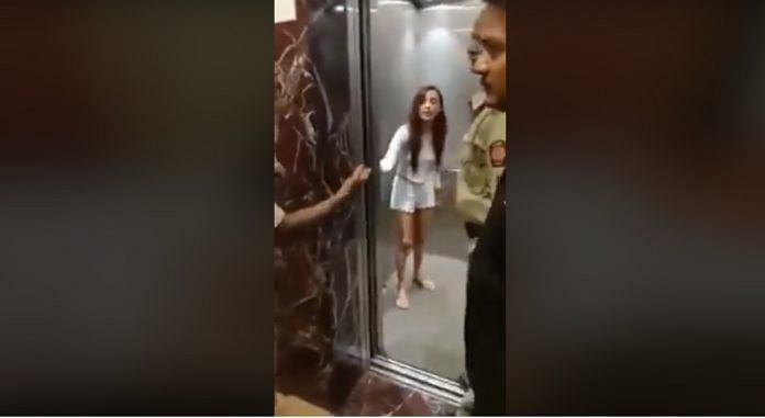 Megha Sharma claims she was harassed by a group of men | Screengrab from the video
