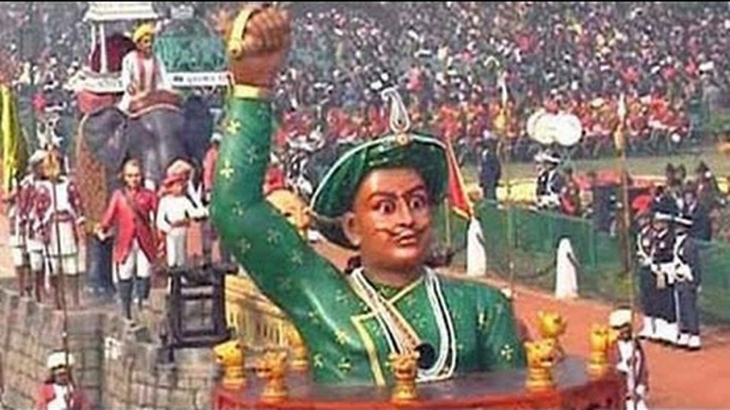A Tipu Sultan float at the Republic Day parade in New Delhi | YouTube screengrab