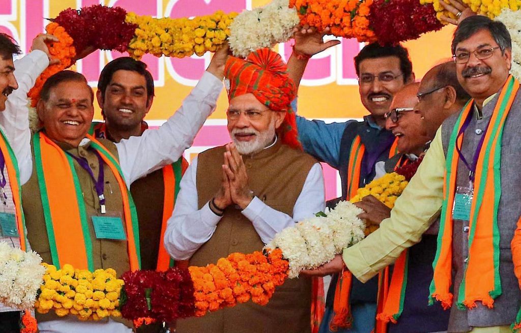 PM Modi at the Rajasthan election campaign