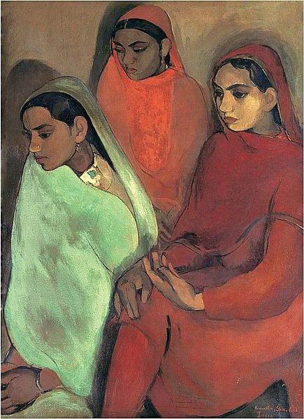 Three Girls by Amrita Sher-Gill | Commons