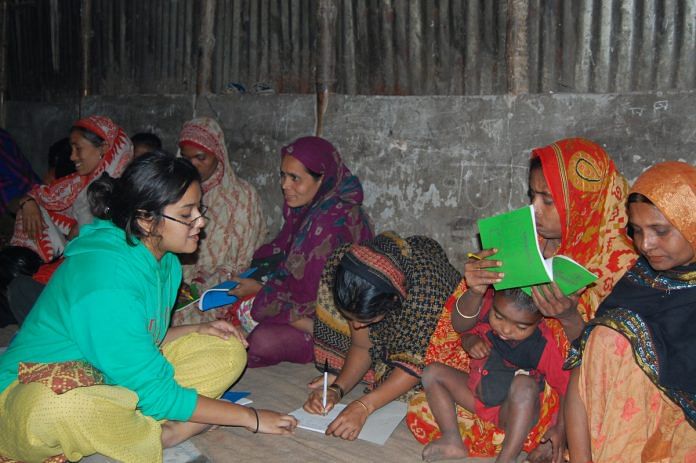 Bangladeshi women undergoing an adult education programme by Bangladesh Youth Leadership Centre (representational image) | Commons
