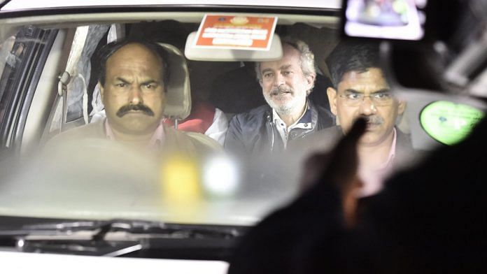 AgustaWestland scam accused middleman Michel Christian at CBI headquarters in New Delhi | Ravi Choudhary/PTI