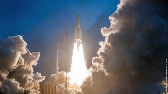 Ariane5 VA-246 lifted off from Kourou Launch Base carrying GSAT11 | @isro/Twitter