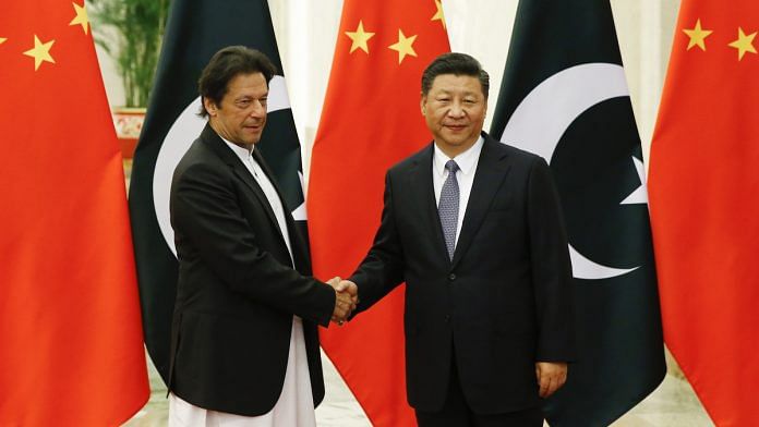 Chinese President Xi Jinping with Pakistan Prime Minister Imran Khan