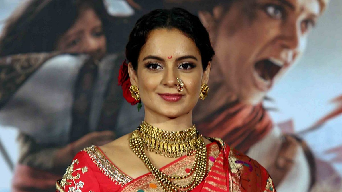 Kangana Ranaut during the trailer launch of her upcoming film, Manikarnika