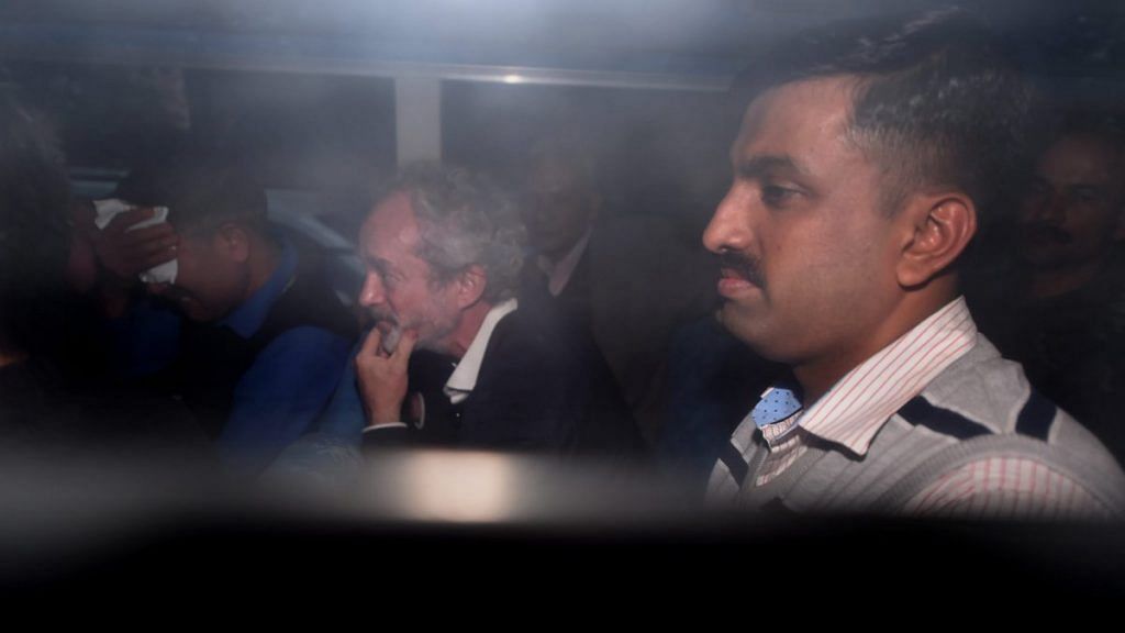 Michel Christian being produced at a CBI court in Patiala House Courts | Manvender Vashist/PTI