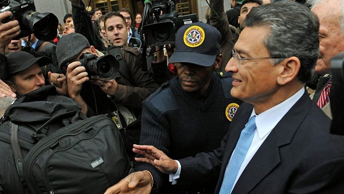 Rajat Gupta exits federal court in New York, following his sentencing, 24 Oct, 2012 | Louis Lanzano/ Bloomberg