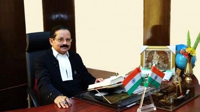 File image of S.R. Sen | Meghalaya High Court website