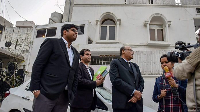 Lawyer of Robert Vadra addresses the media after ED raided premises of aides linked to Vadra in New Delhi | PTI