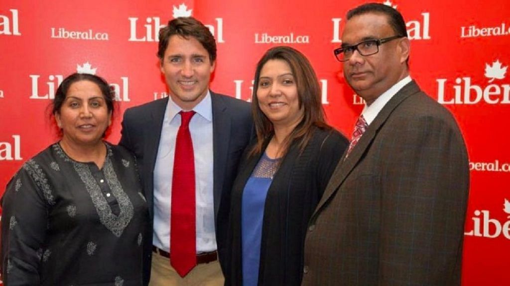 Canadian Prime Minister Justin Trudeau with Jaspal Atwal