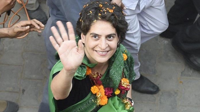 In this May 4, 2014 file photo Priyanka Vadra is seen during a road show in Amethi
