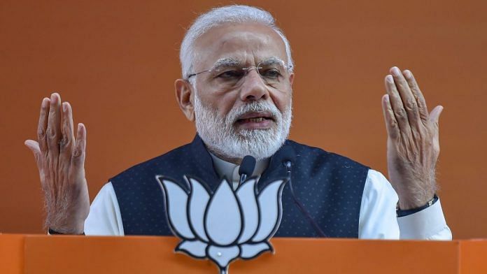 Prime Minister Narendra Modi addressing the two-day BJP National Convention | PTI
