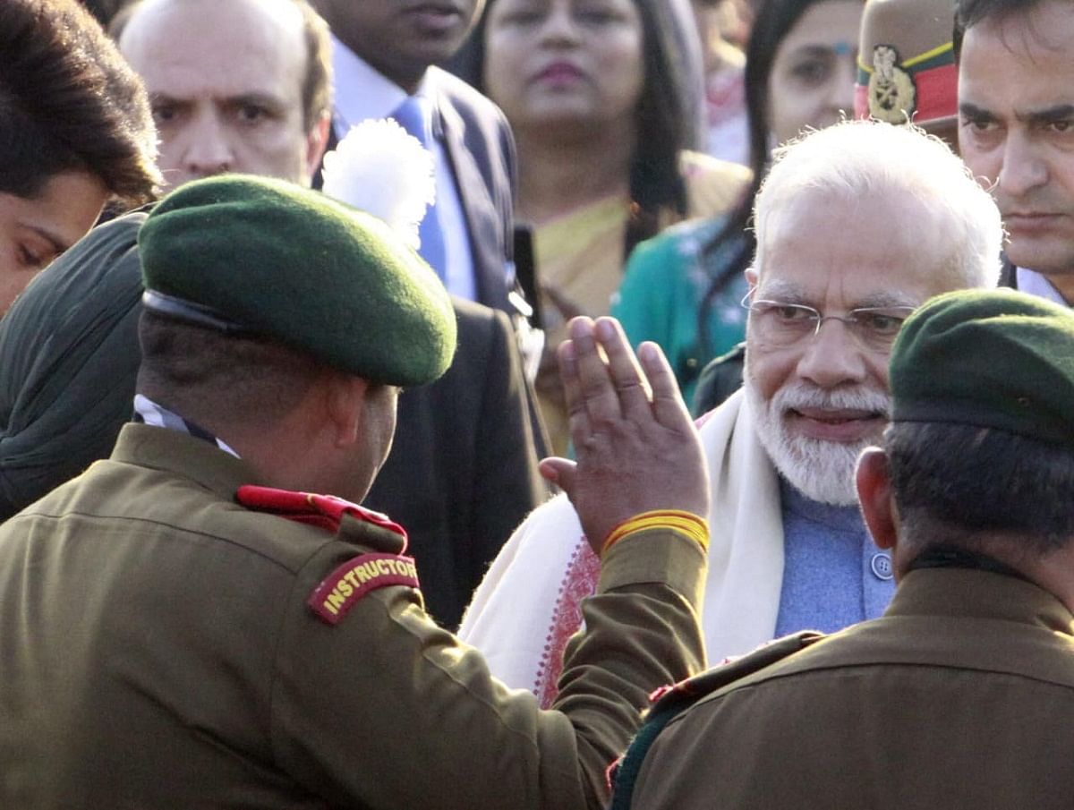 PM Modi interacts with jawans at the event | Praveen Jain/ThePrint