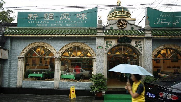 A Uyghur-owned restaurant in Xinjiang, China