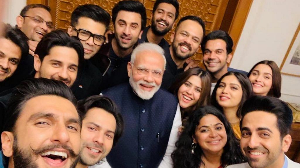 PM Narendra Modi with Bollywood stars