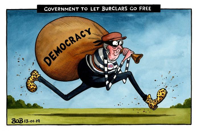 Cartoon by Bob Moran, The Telegraph
