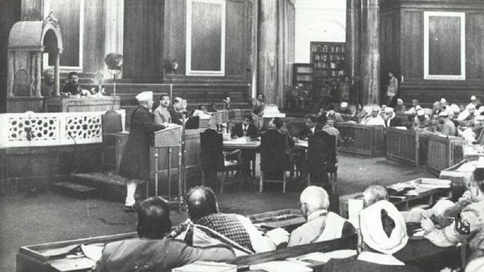 Constituent Assembly of India in session | Wikipedia