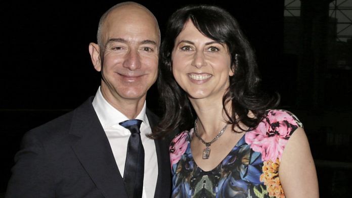 Jeff Bezos with wife MacKenzie