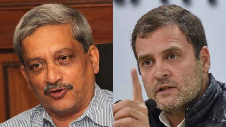 Rahul Gandhi calls on Manohar Parrikar, discusses Delhi pollution, not Rafale jets